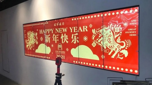 上海百樂(lè)門大酒店led透明屏、液晶拼接屏
